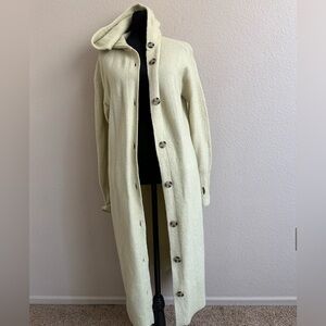 Everlane The Cozy Stretch Pullover Duster Cardigan Heathered,Wool Yak,Neutral.XS